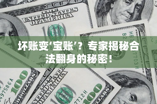 济南坏账变‘宝账’？专家揭秘合法翻身的秘密！