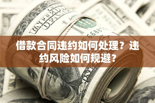 济南借款合同违约如何处理？违约风险如何规避？