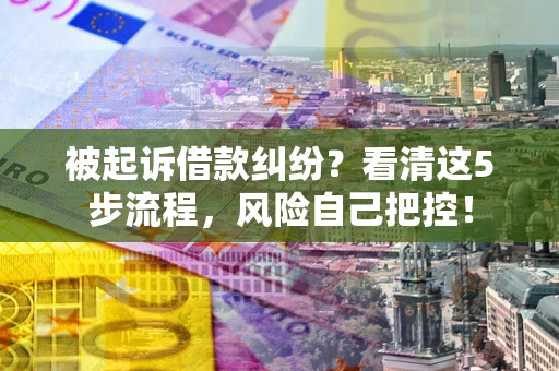 济南被起诉借款纠纷？看清这5步流程，风险自己把控！