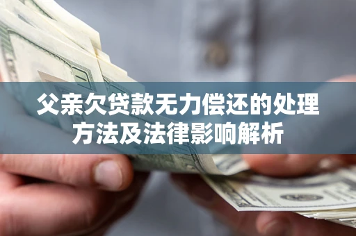 济南父亲欠贷款无力偿还的处理方法及法律影响解析